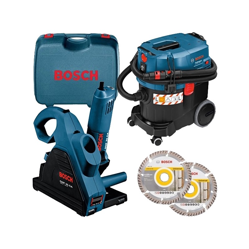 Rozadora 2 discos con aspirador BOSCH